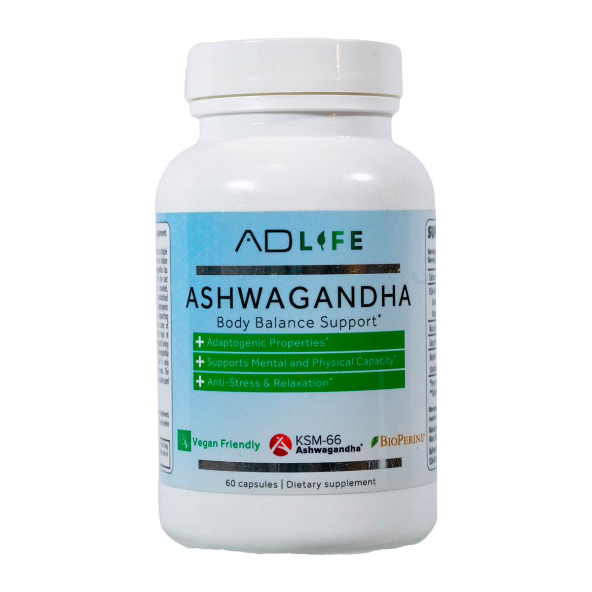 AD Life Ashwagandha 60 Caps