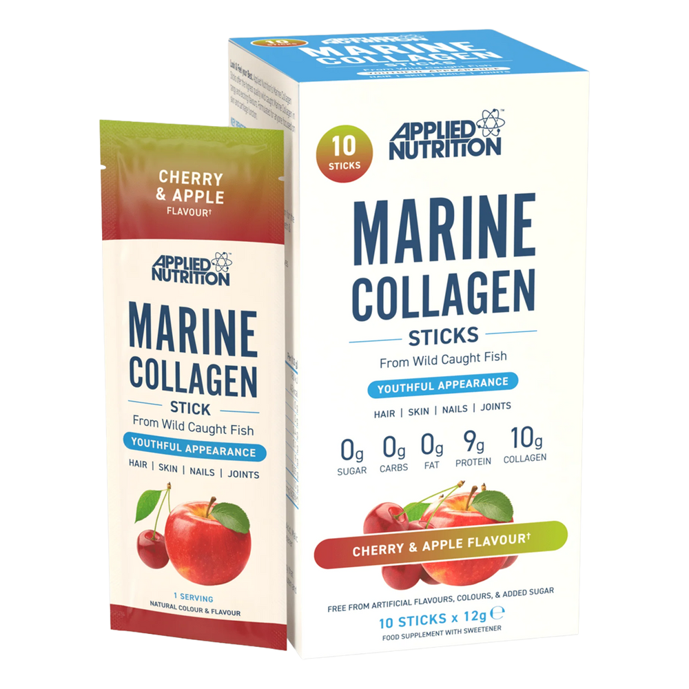 Applied Nutrition Marine Collagen STICKS 10x12g (Strawberry Raspberry)