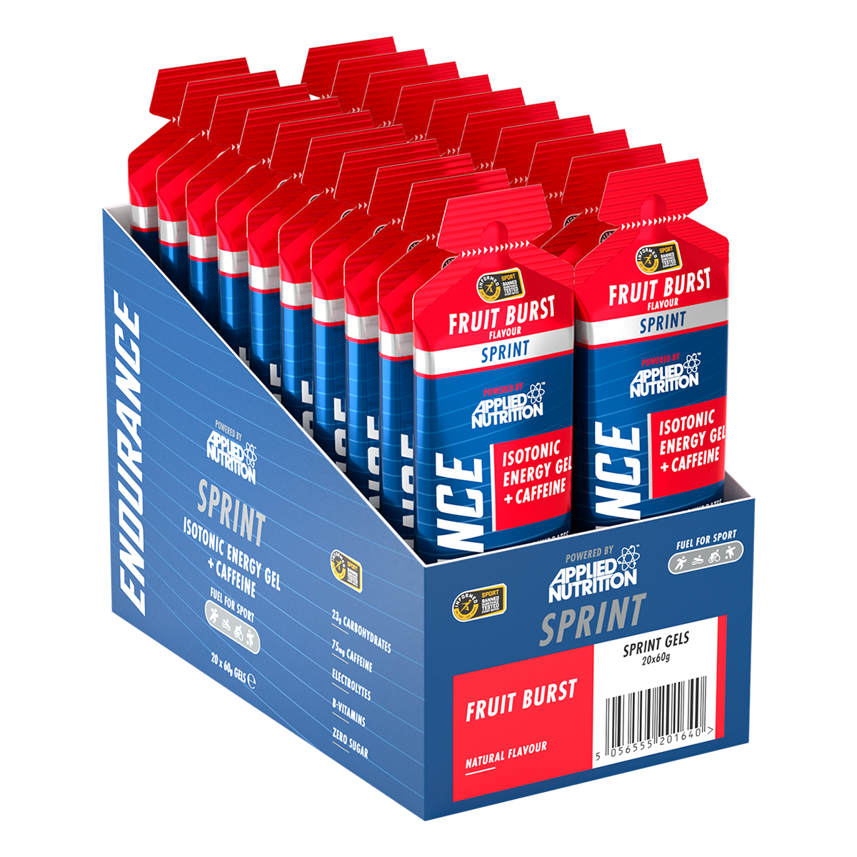 Applied Nutrition Sprint Isotonic Energy Gel + Caffeine 20x60g