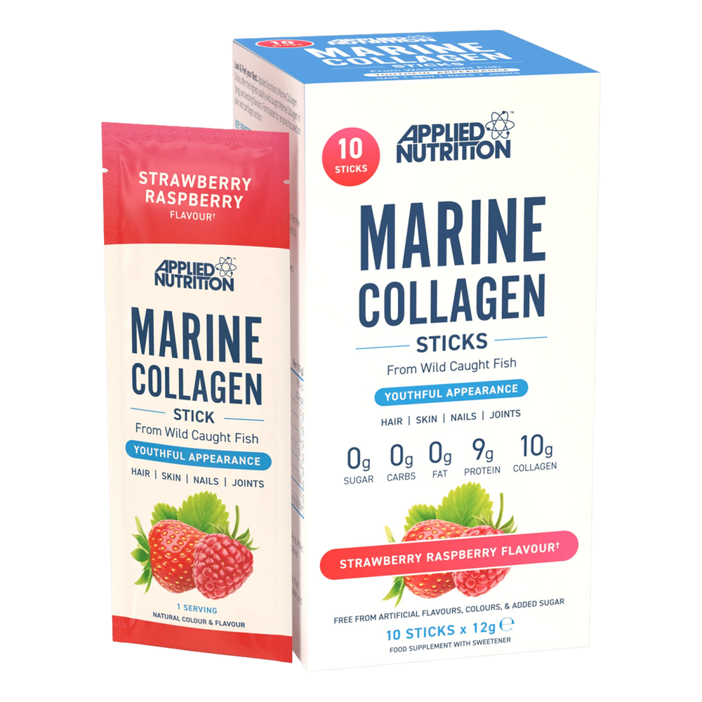 Applied Nutrition Marine Collagen STICKS 10x12g (Strawberry Raspberry)
