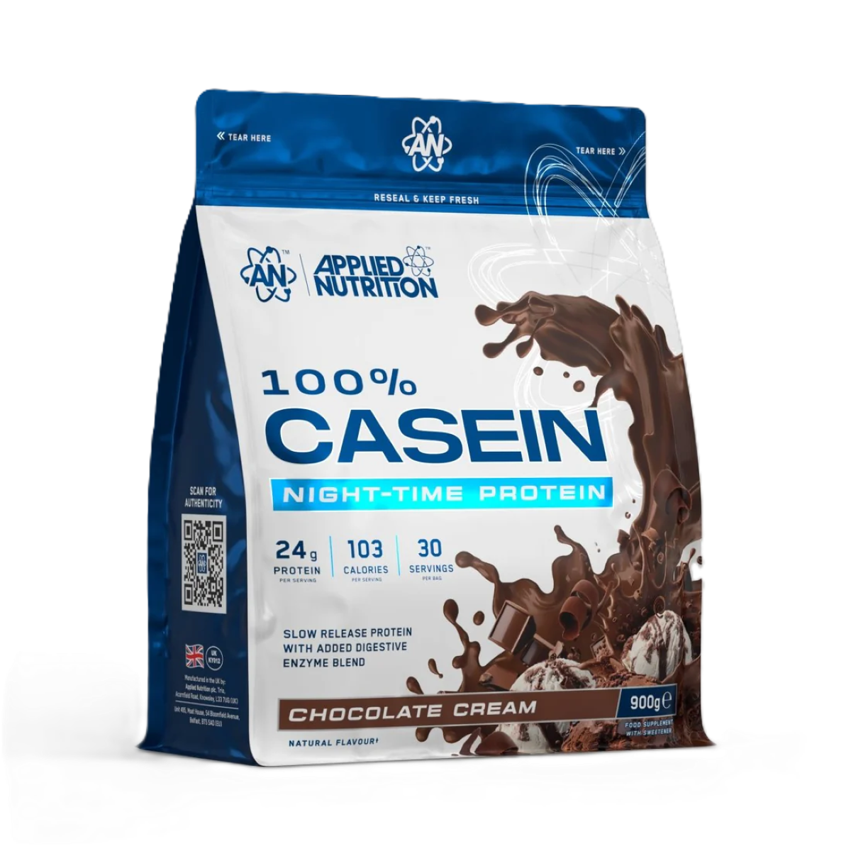 Applied Nutrition 100% Casein 900g Bag