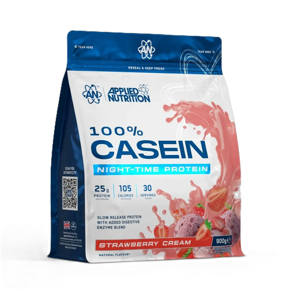 Applied Nutrition 100% Casein 900g Bag
