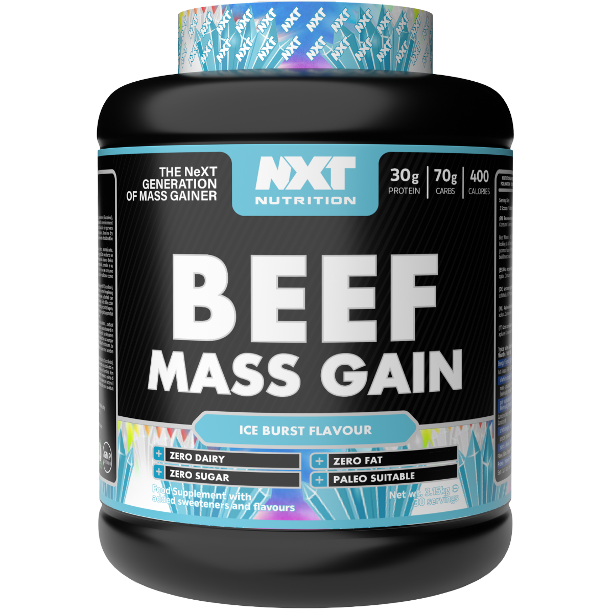 NXT Nutrition Beef Mass Gain 3.15Kg