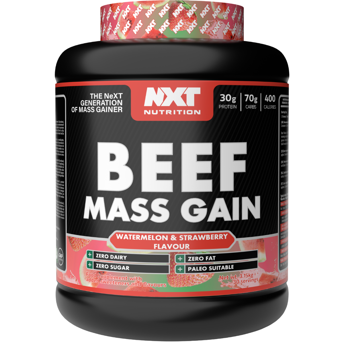NXT Nutrition Beef Mass Gain 3.15Kg