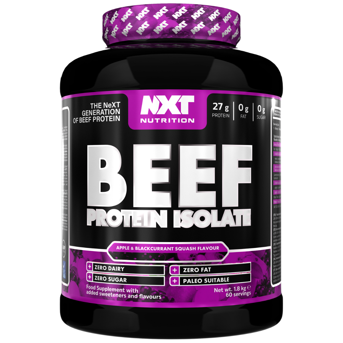 NXT Nutrition Beef Protein Isolate 1.8Kg