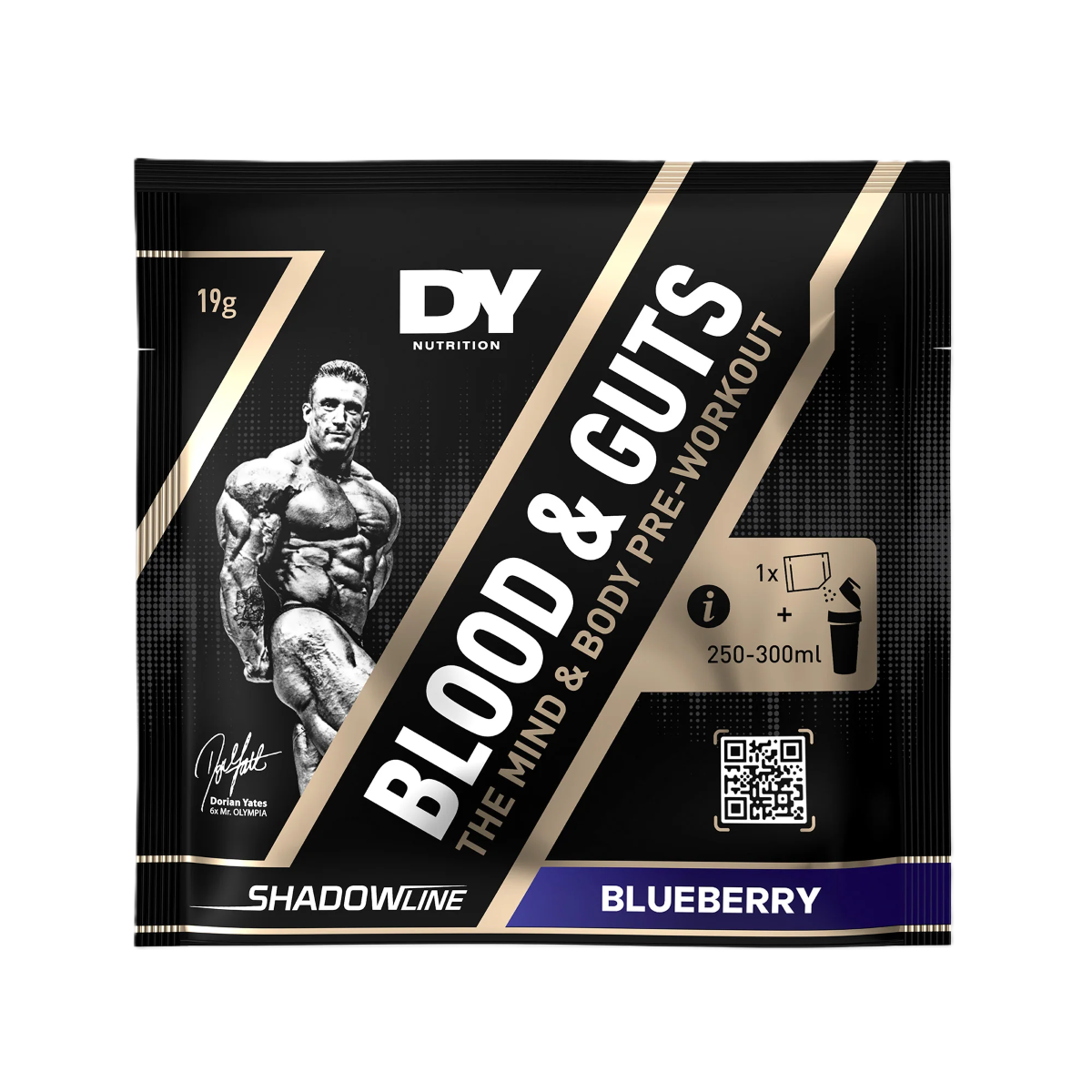 DY Nutrition Blood and Guts Pre Workout 1 Serv Sachet