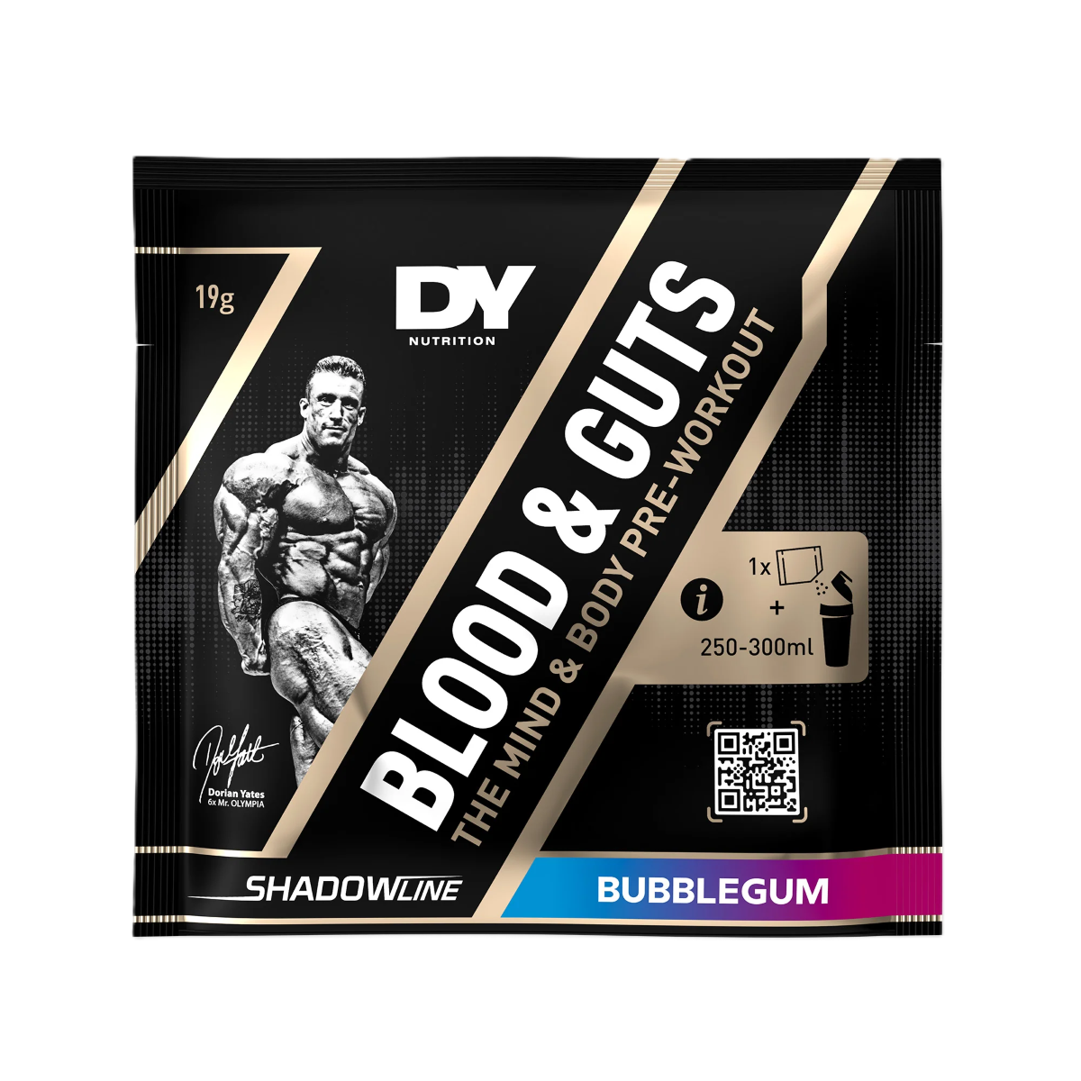DY Nutrition Blood and Guts Pre Workout 1 Serv Sachet