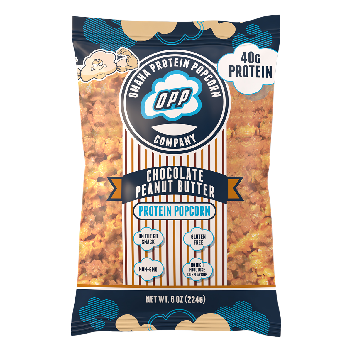 Omaha Protein Popcorn 124g Single Bag