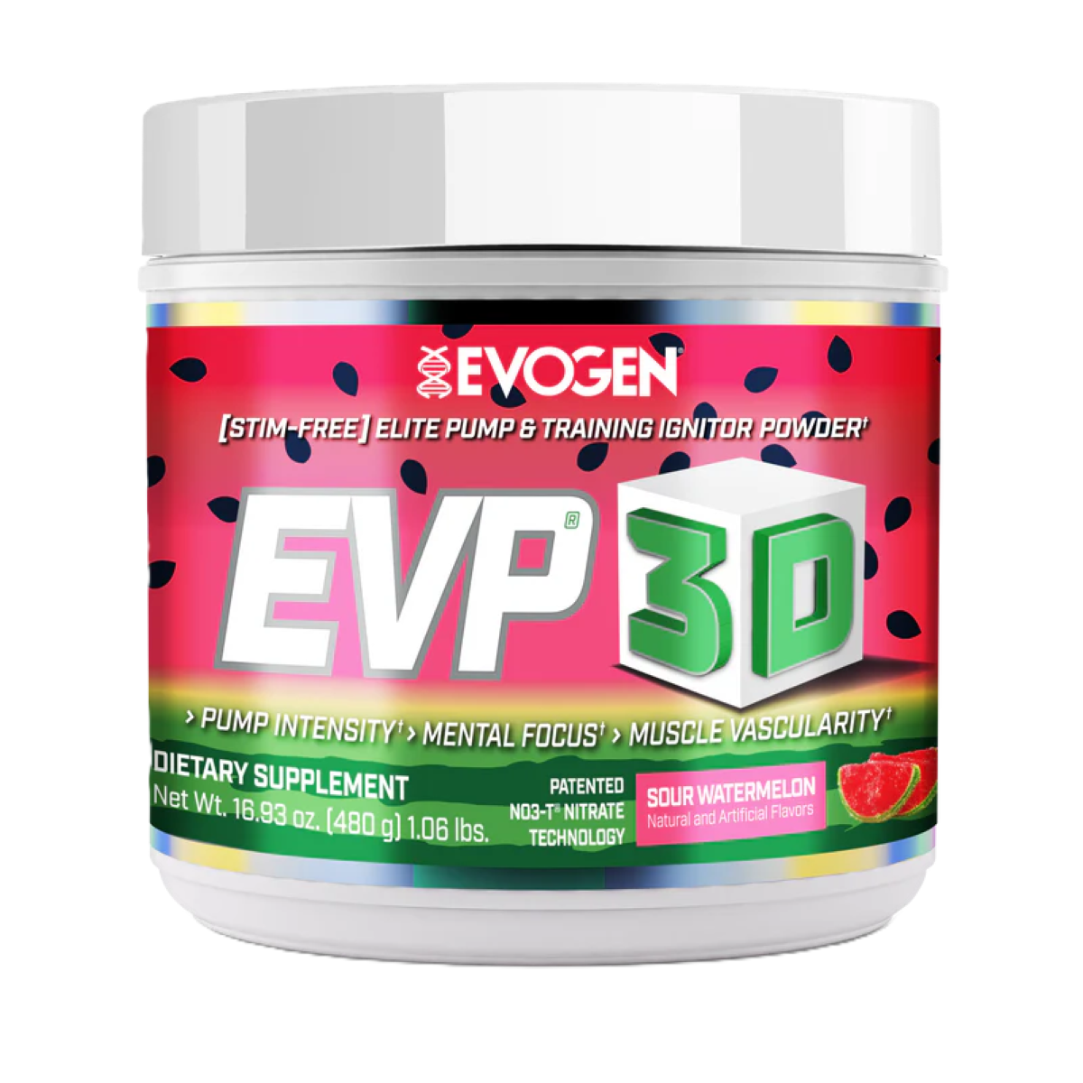 Evogen Nutrition EVP 3D non-Stim Pre-workout 500g