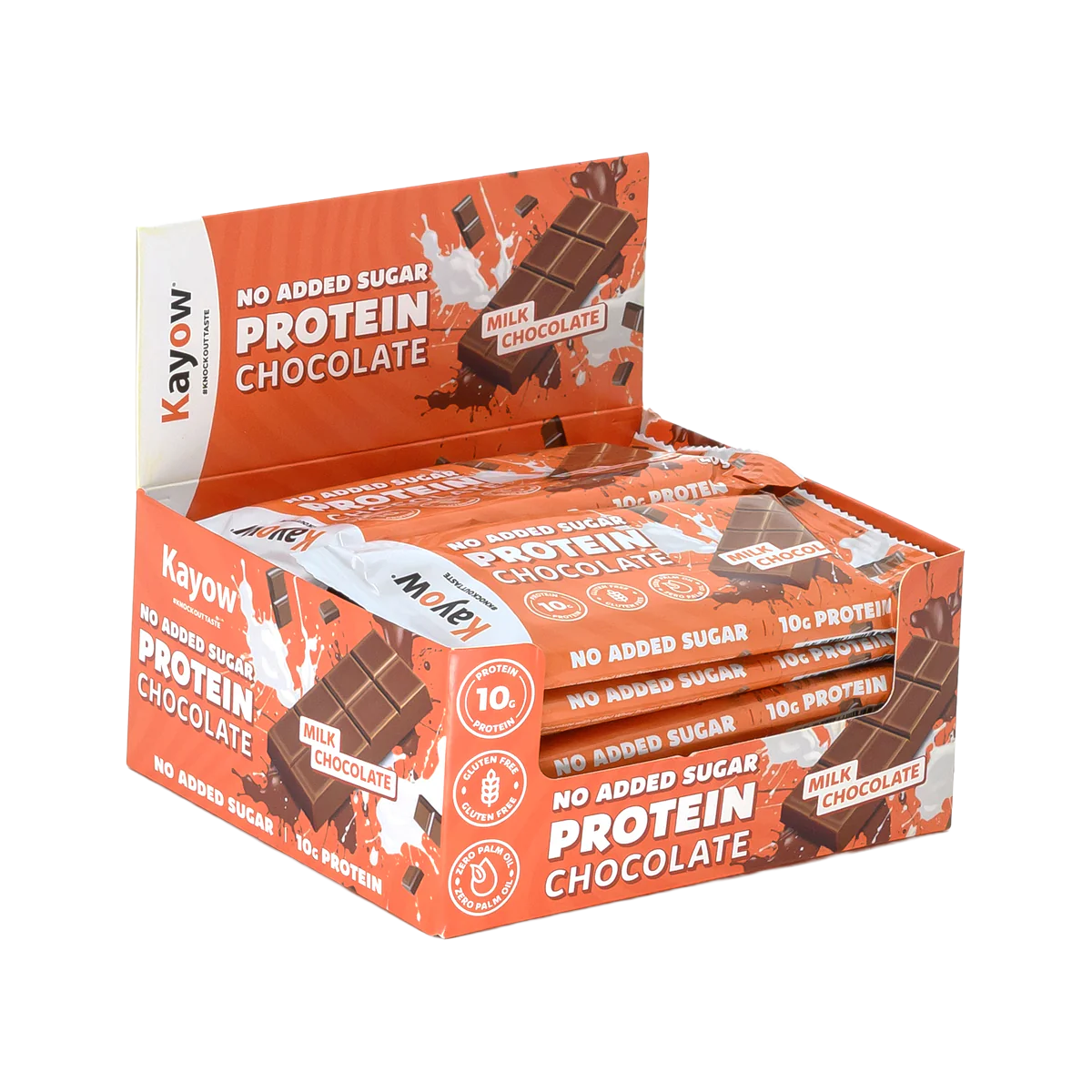 Kayow No Added Sugar Protein Chocolate 12x40g