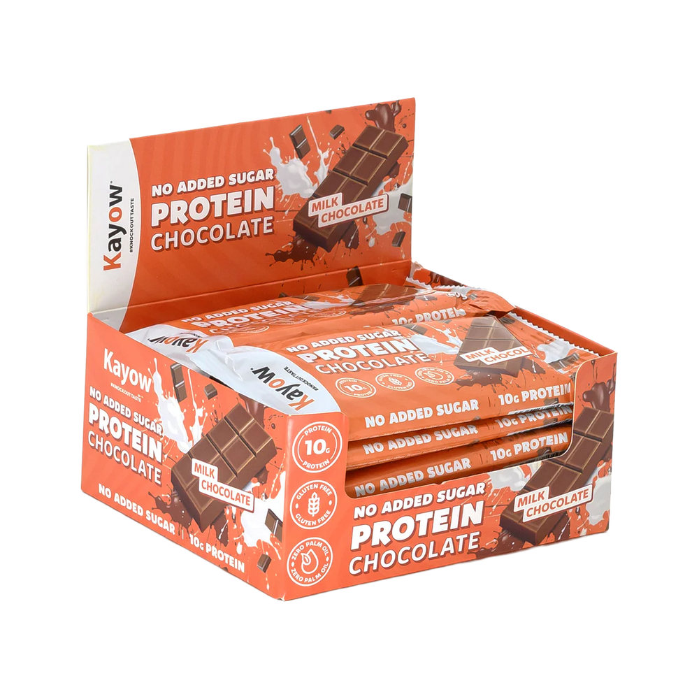 Kayow No Added Sugar Protein Chocolate 12x40g