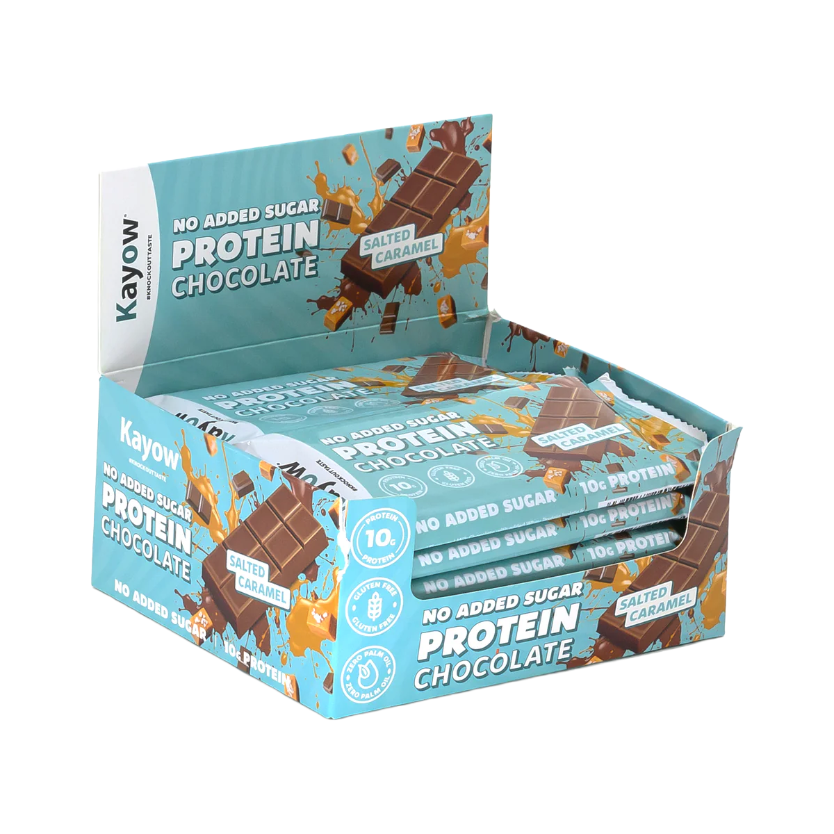 Kayow No Added Sugar Protein Chocolate Bars 12x40g