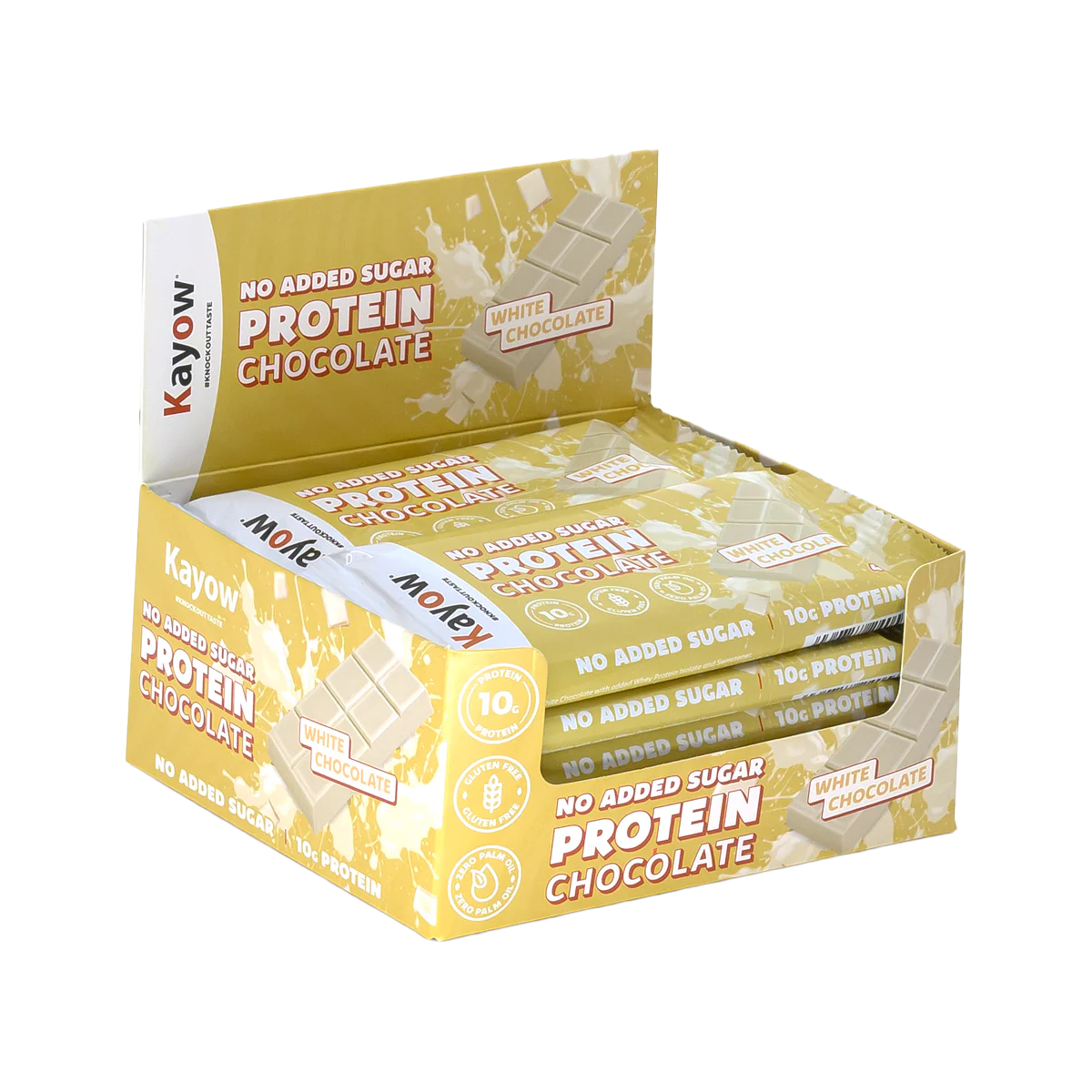 Kayow No Added Sugar Protein Chocolate Bars 12x40g