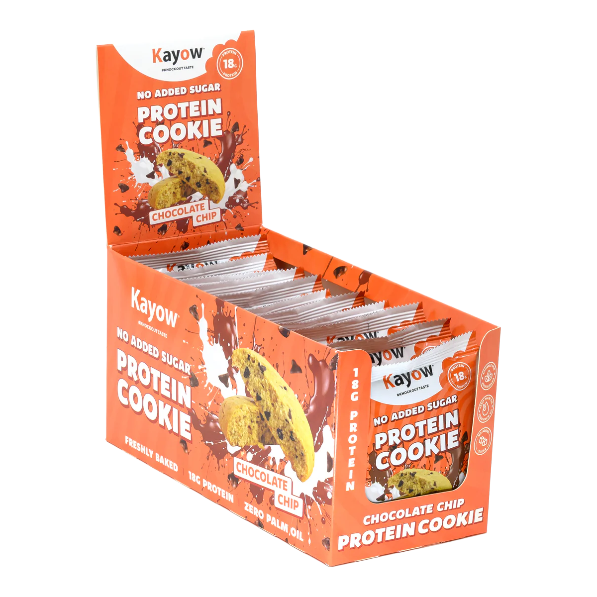Kayow No Added Sugar Protein Cookies 12x60g