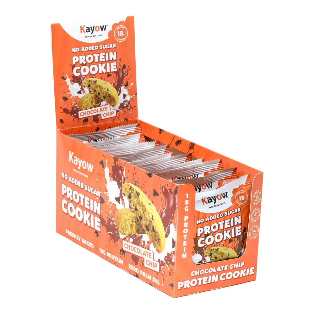 Kayow No Added Sugar Protein Cookies 12x60g