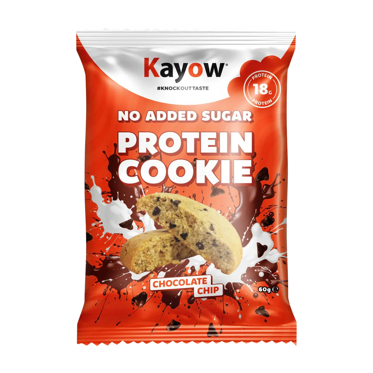 Kayow No Added Sugar Protein Cookies 12x60g