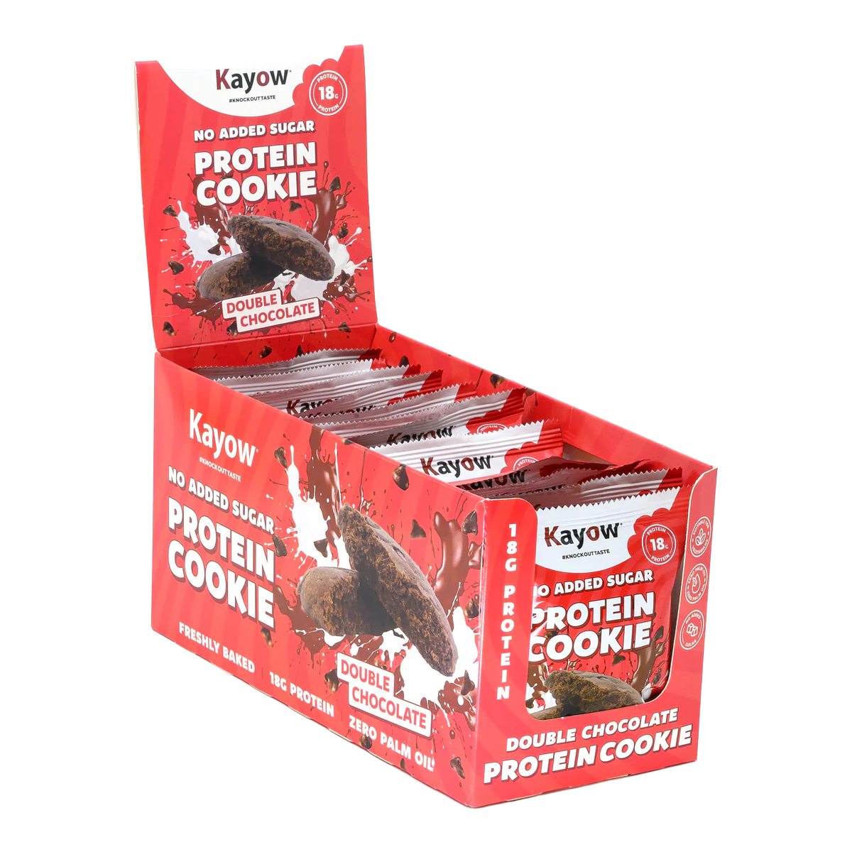 Kayow No Added Sugar Protein Cookies 12x60g