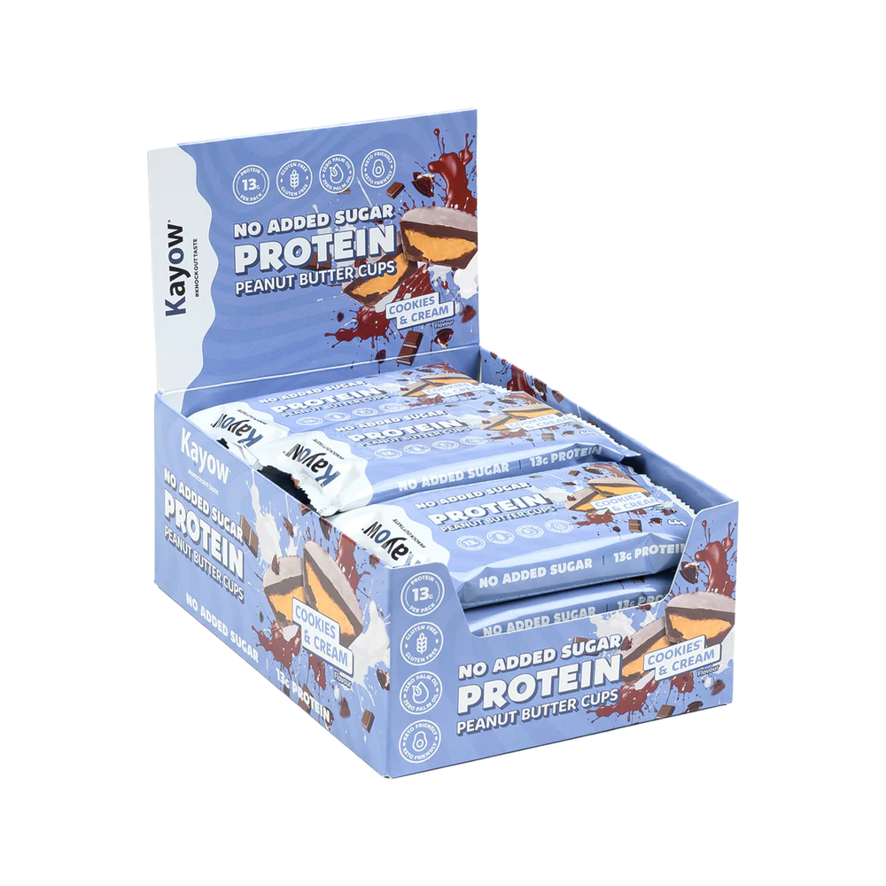 Kayow No Added Sugar Protein Peanut Butter Cups 12x44g