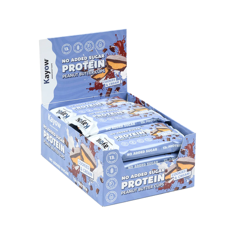Kayow No Added Sugar Protein Peanut Butter Cups 12x44g