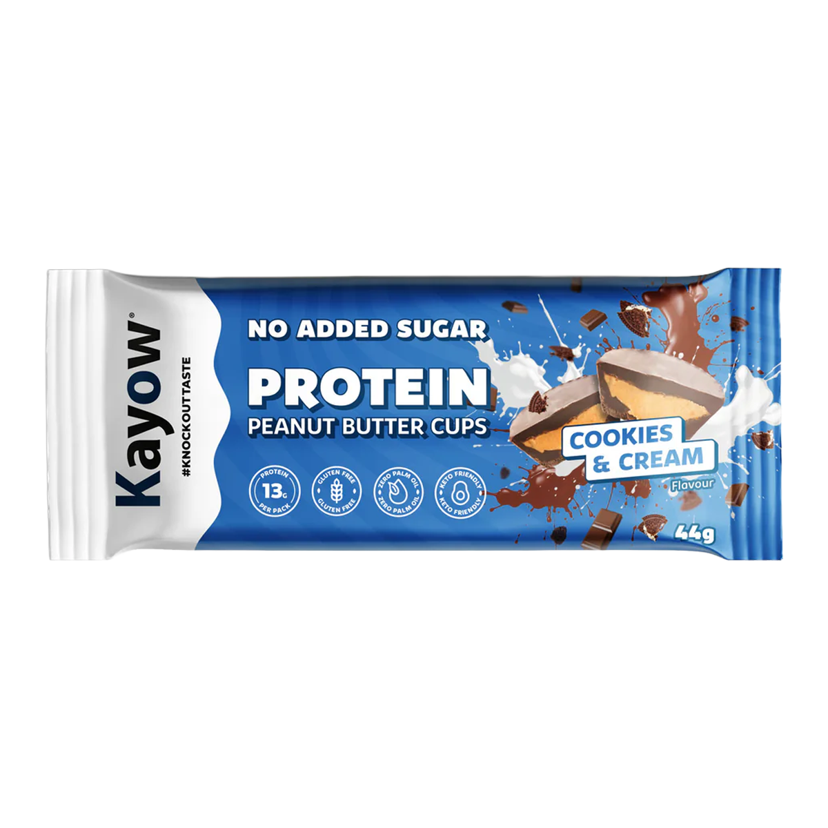 Kayow No Added Sugar Protein Peanut Butter Cups 12x44g