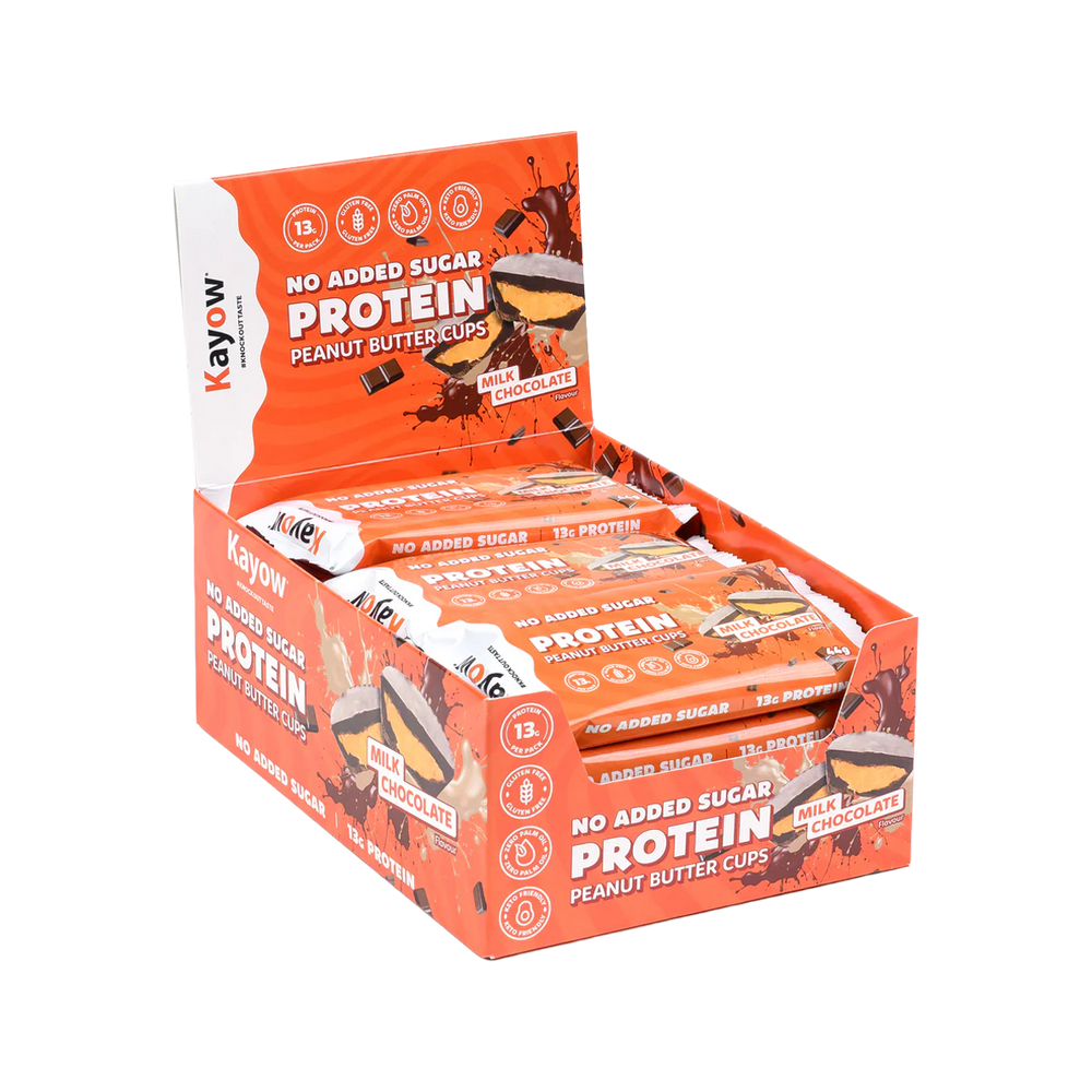 Kayow No Added Sugar Protein Peanut Butter Cups 12x44g