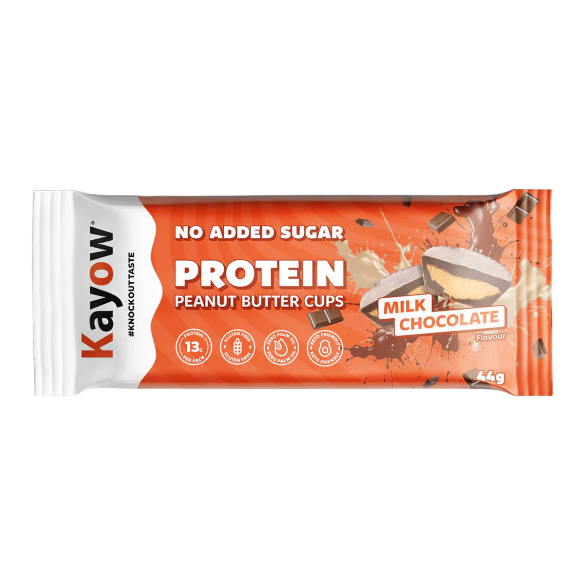 Kayow No Added Sugar Protein Peanut Butter Cups 12x44g
