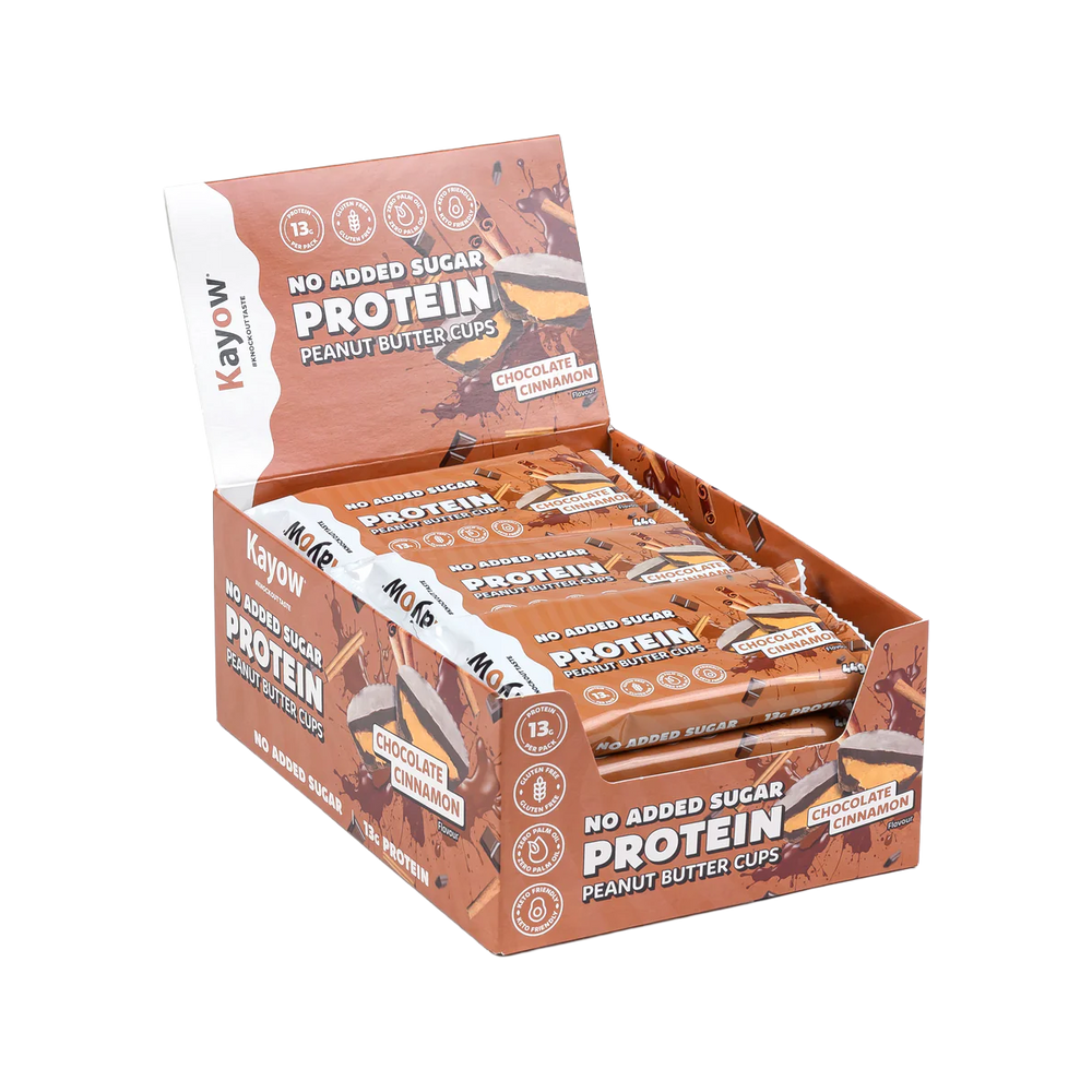 Kayow No Added Sugar Protein Peanut Butter Cups 12x44g