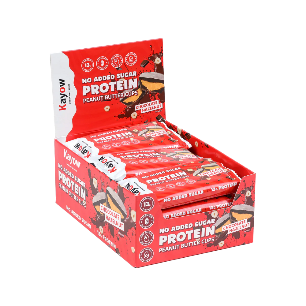 Kayow No Added Sugar Protein Peanut Butter Cups 12x44g