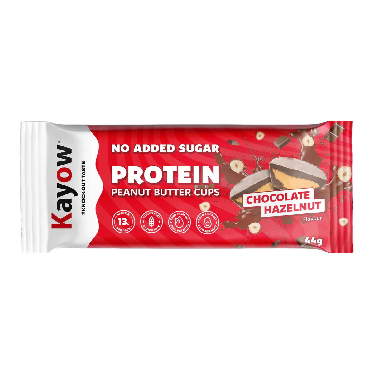 Kayow No Added Sugar Protein Peanut Butter Cups 12x44g