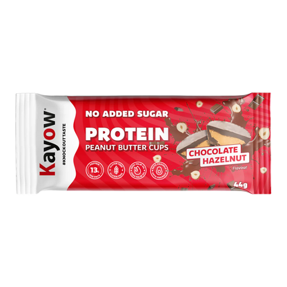 Kayow No Added Sugar Protein Peanut Butter Cups 12x44g