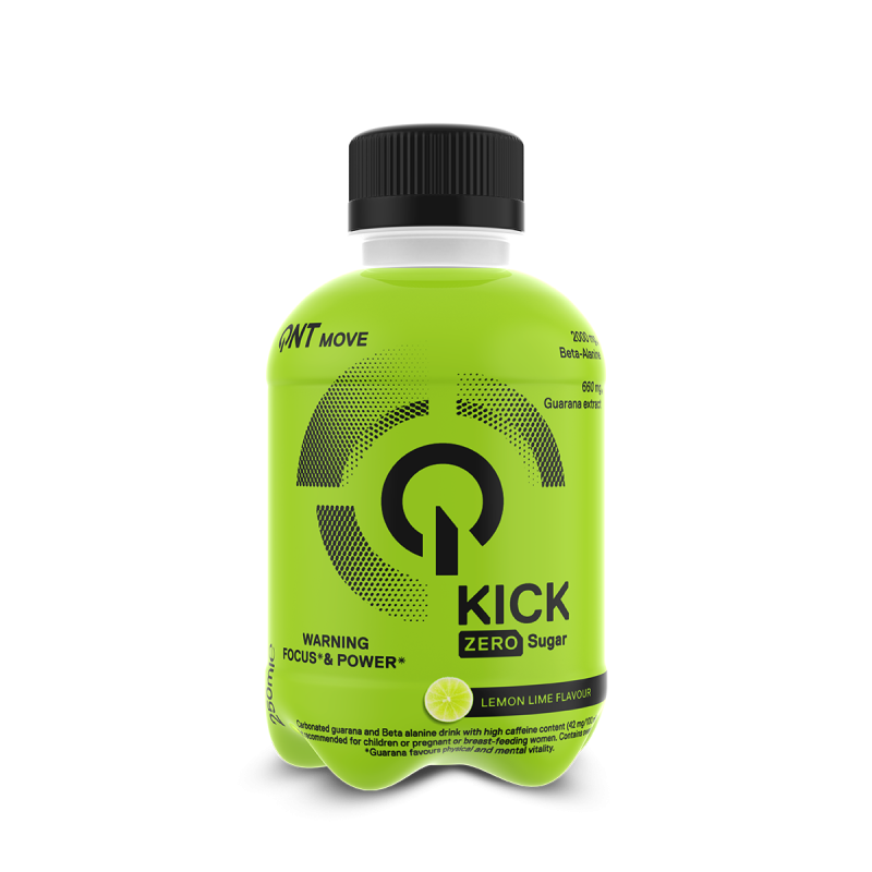 QNT Kick Pre-Workout Drink 12x250ml (Raspberry)