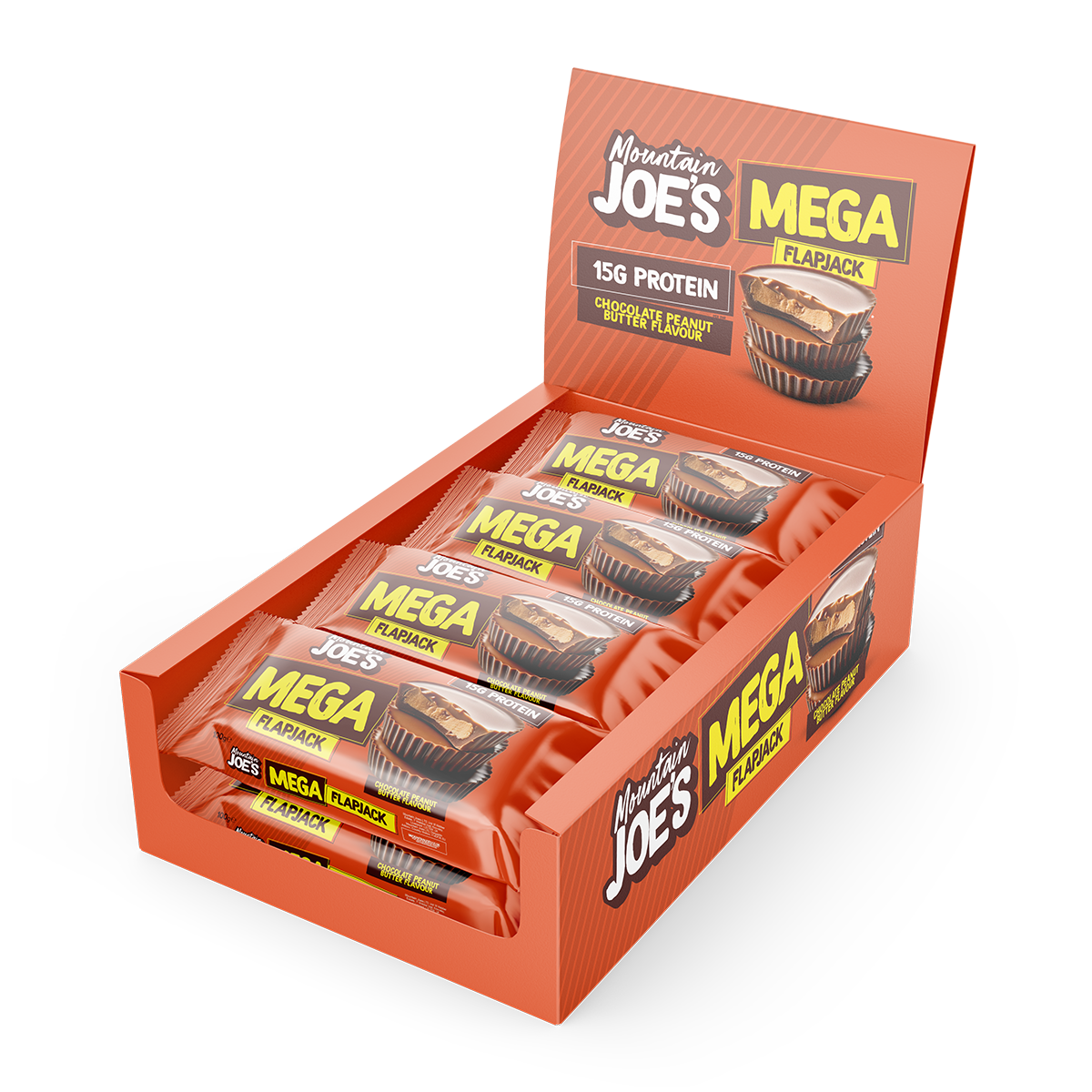 Mountain Joes MEGA Flapjacks 12x100g (Choc Chip)