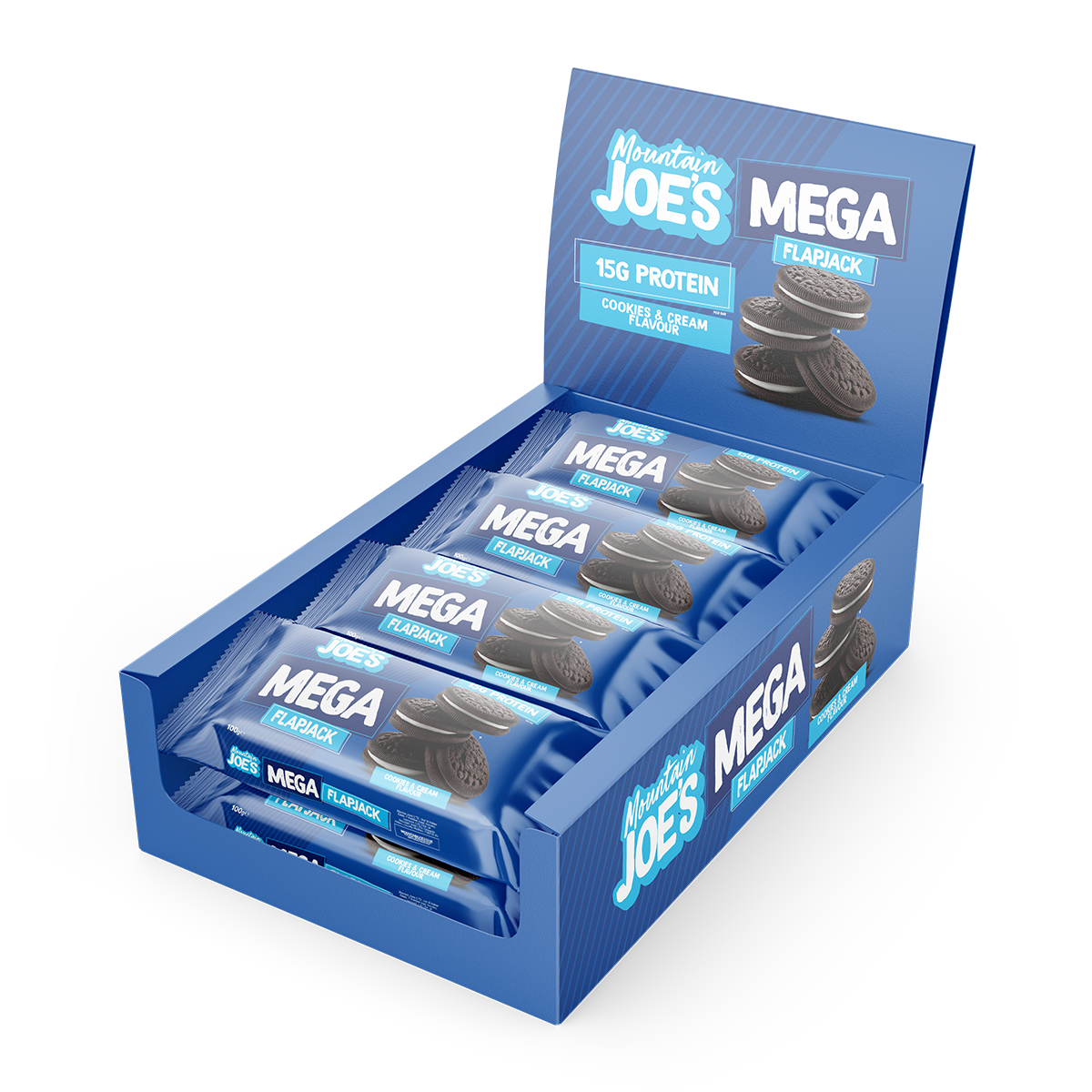Mountain Joes MEGA Flapjacks 12x100g (Choc Chip)
