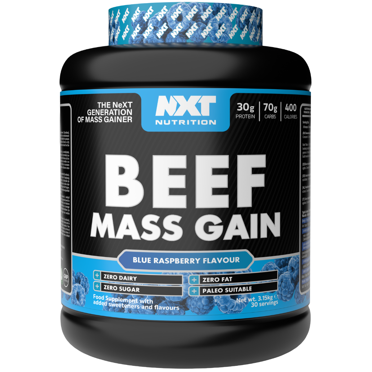 NXT Nutrition Beef Mass Gain 3.15Kg