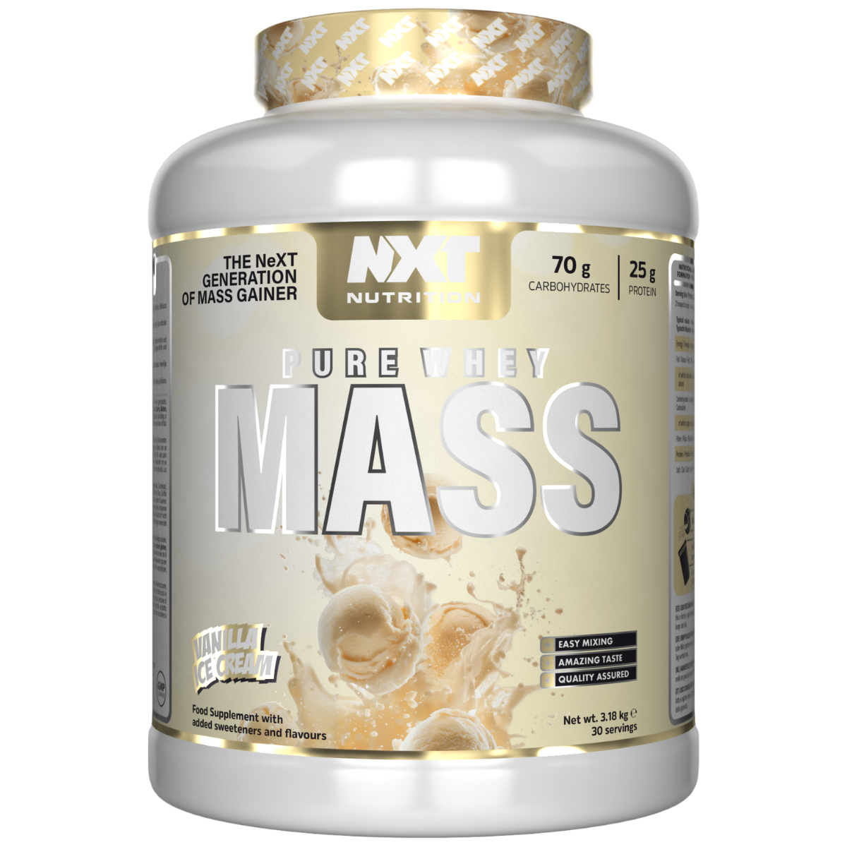 NXT Nutrition Pure Whey Mass 3.18Kg
