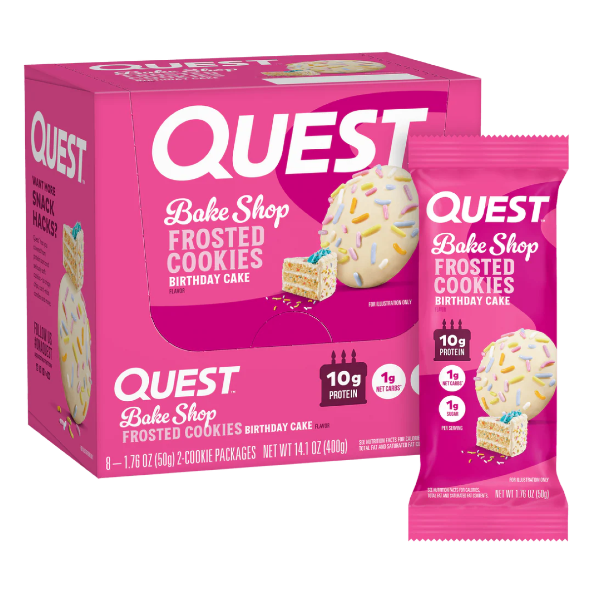 Quest Frosted Cookie 8x25g