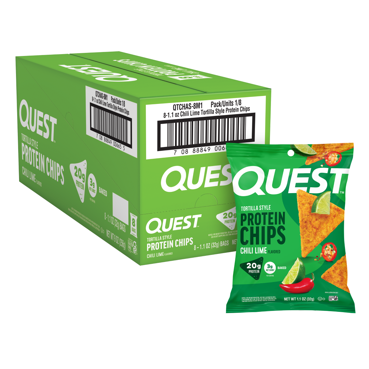 Quest Tortilla Protein Chips 8x32g