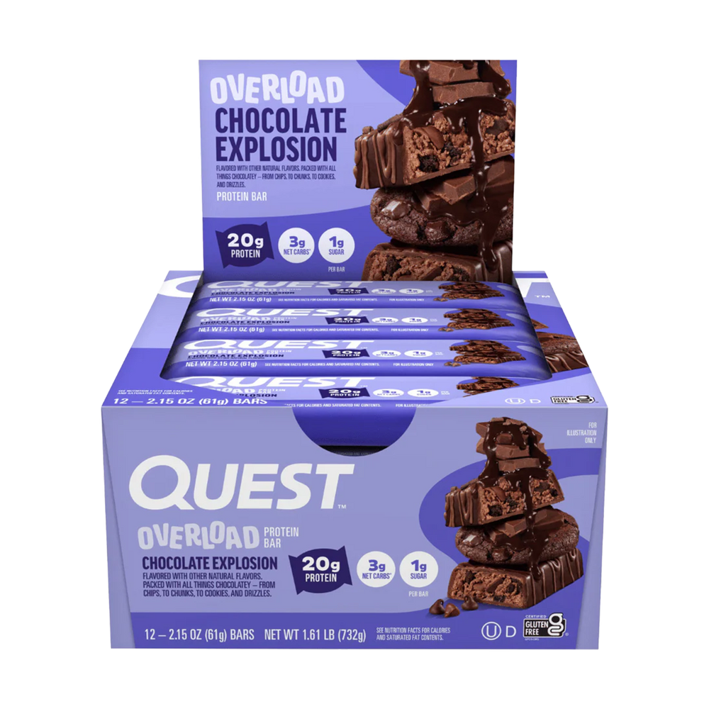 Quest Overload Protein Bars 12x58g