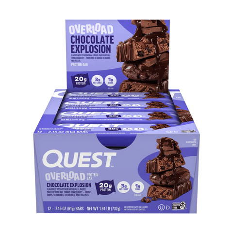 Quest Overload Protein Bars 12x58g