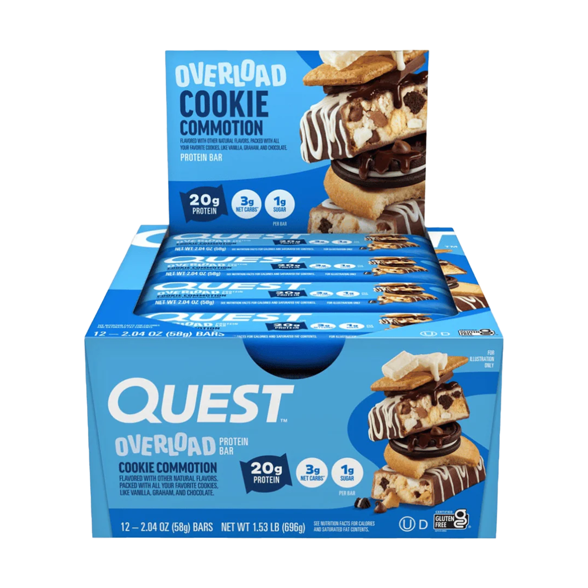 Quest Overload Protein Bars 12x58g