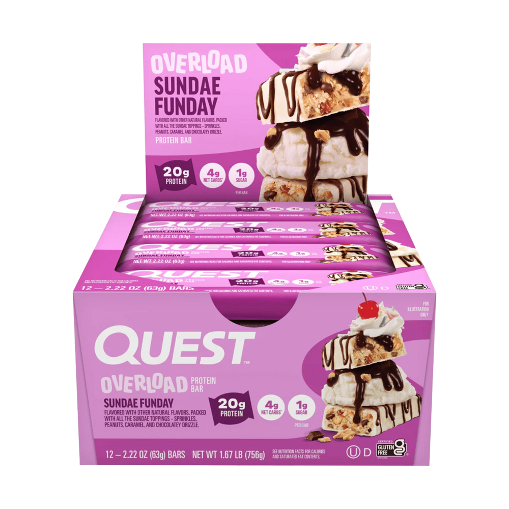 Quest Overload Protein Bars 12x58g