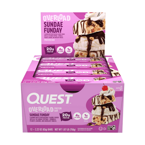 Quest Overload Protein Bars 12x58g