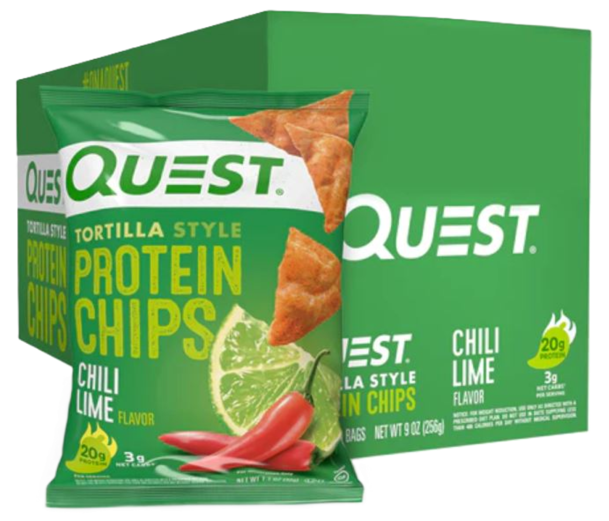 Quest Tortilla Protein Chips 8x32g