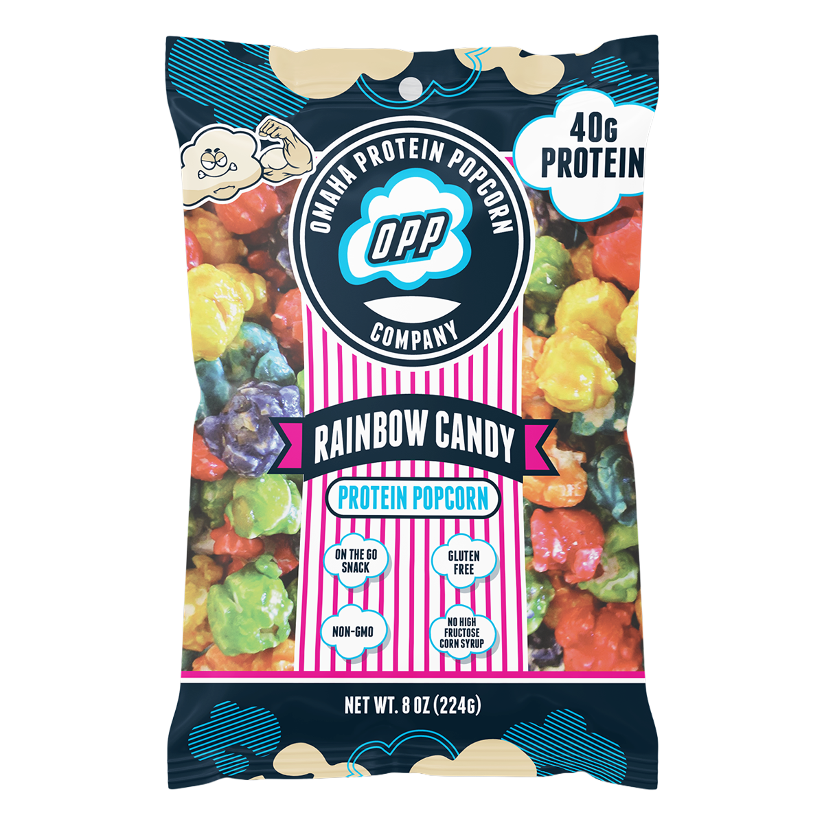 Omaha Protein Popcorn 124g Single Bag