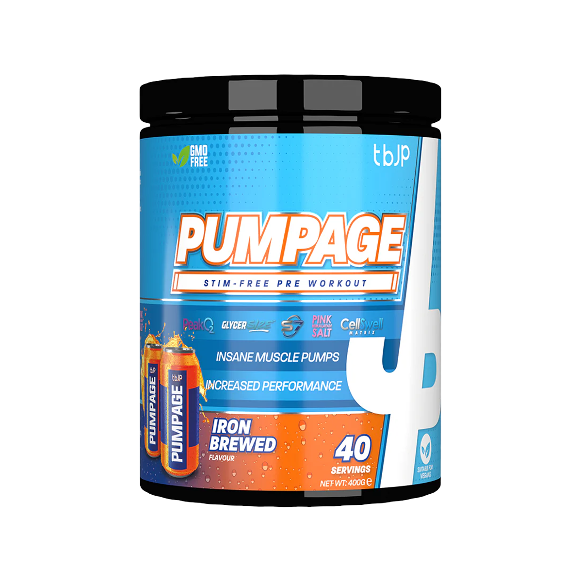 Trained By JP Pumpage Non-Stim Pre Workout 400g