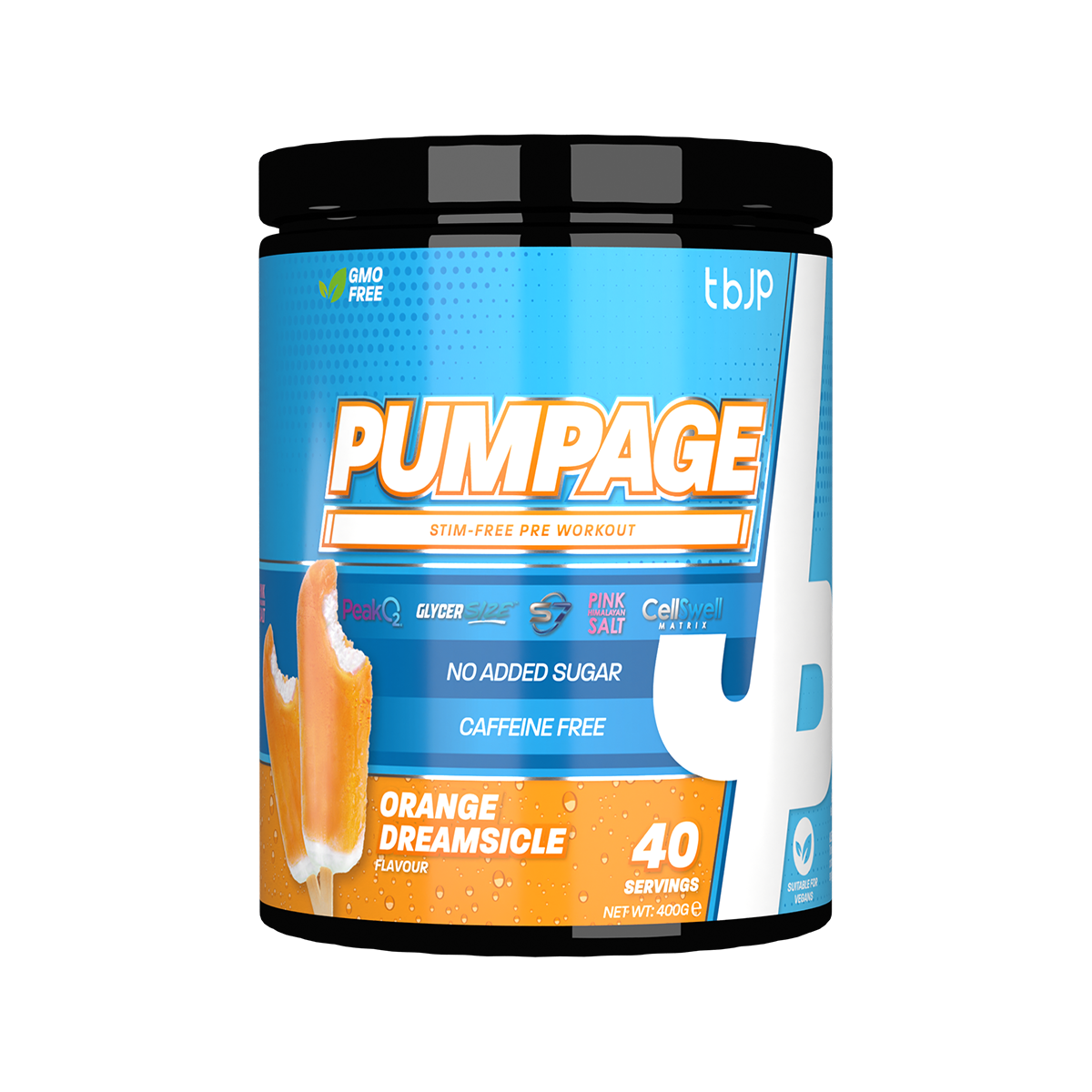 Trained By JP Pumpage Non-Stim Pre Workout 400g