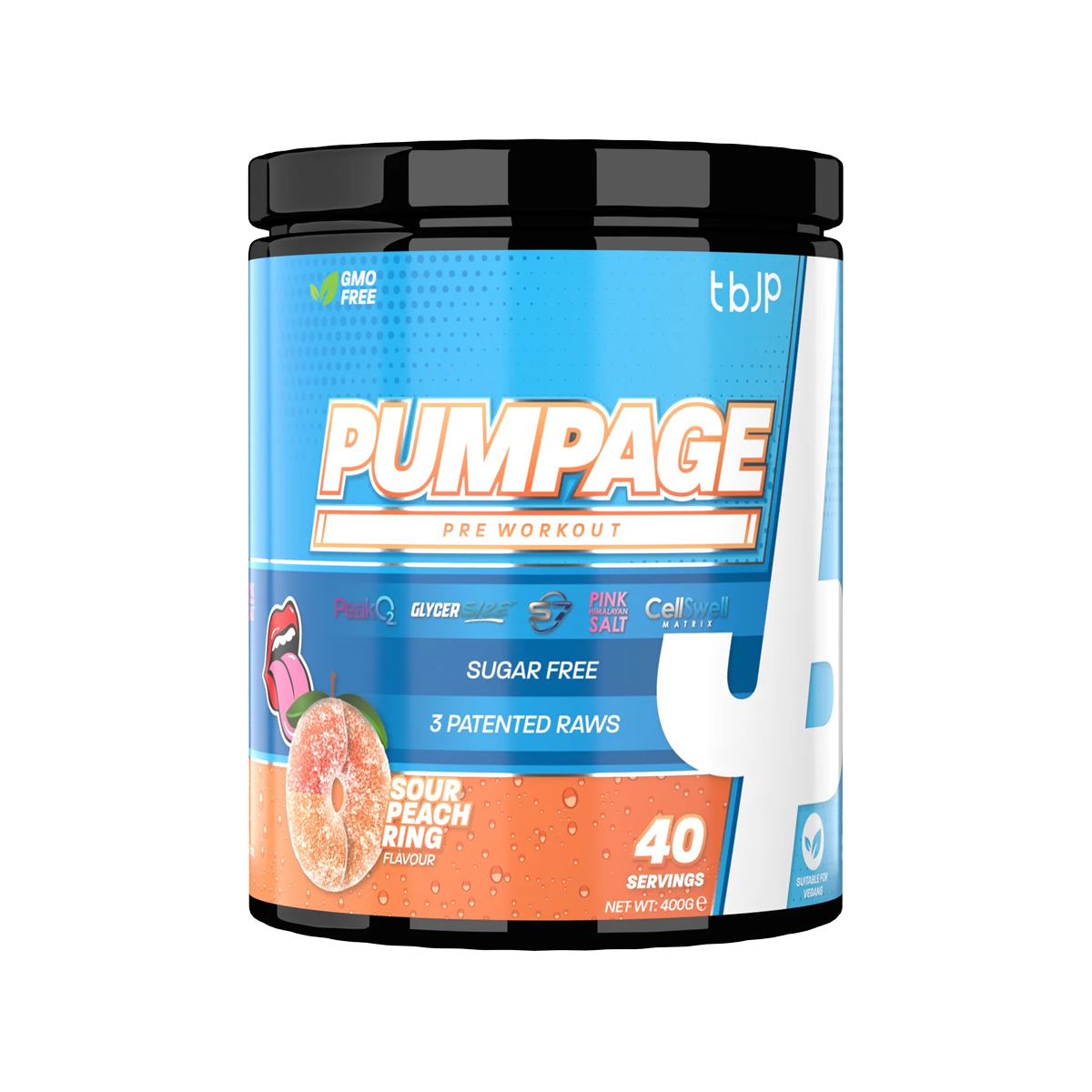 Trained By JP Pumpage Non-Stim Pre Workout 400g