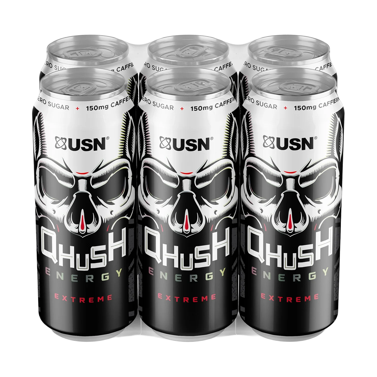 USN QHUSH Energy Drinks 24x500ml