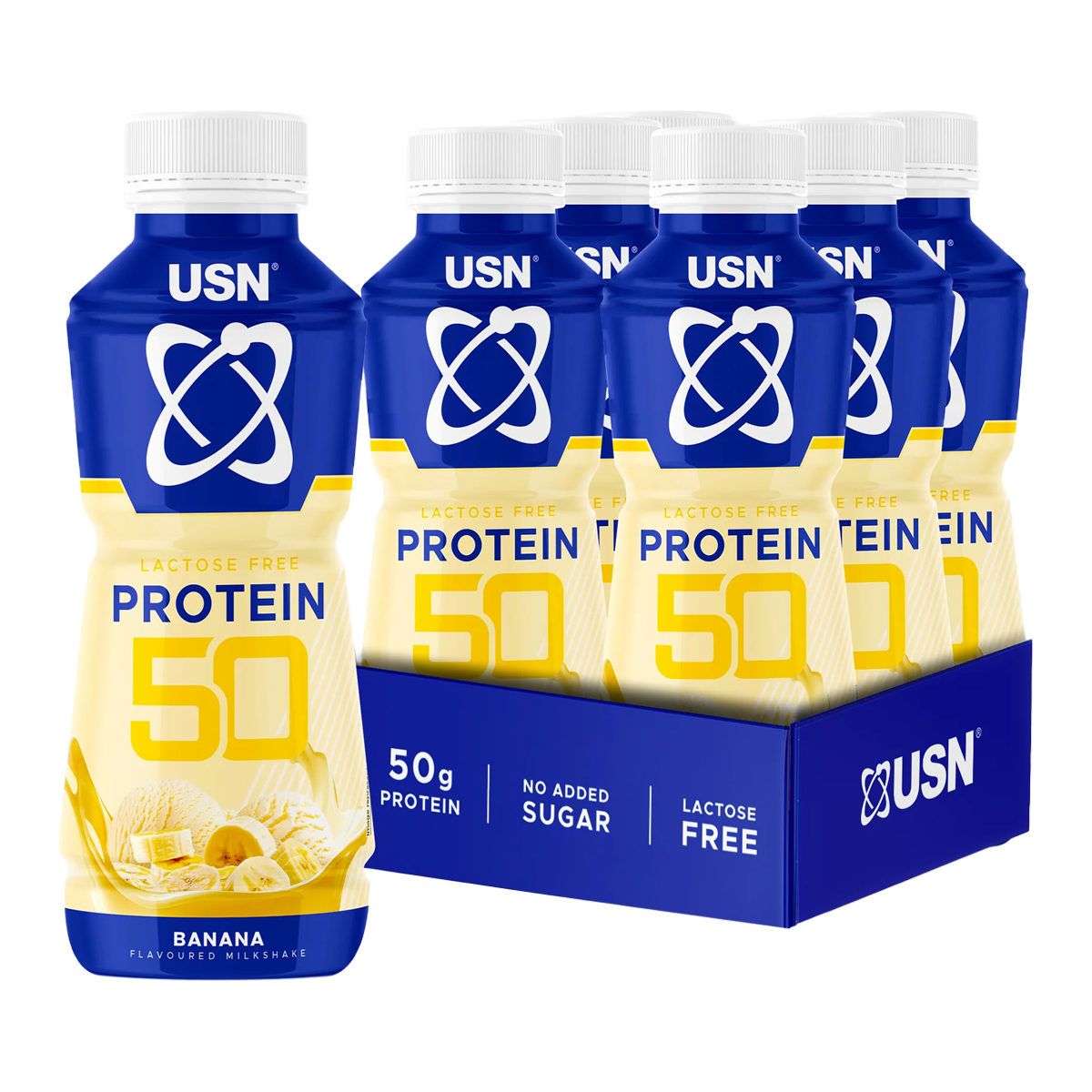 USN Trust 50 Lactose Free Protein Shakes 6x500ml