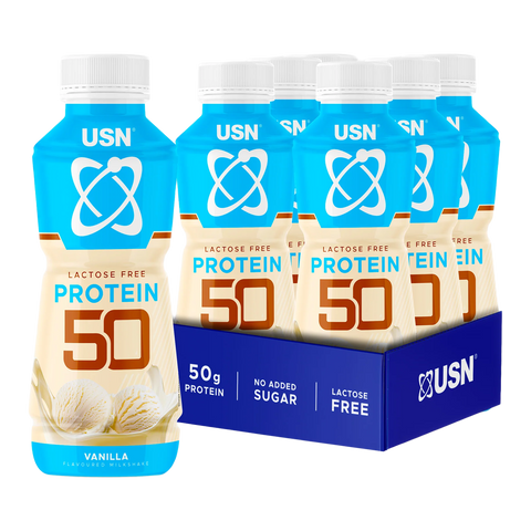 USN Trust 50 Lactose Free Protein Shakes 6x500ml